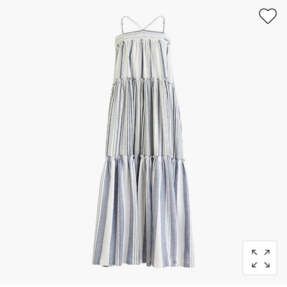 J. Crew Chambray Cover Up Dress in Stripe Size XS NEW